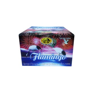 Kembang Api Flamingo Cake 0.6 Inch 100 Shots - GE06100A